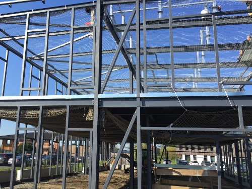 KIC - Immeuble de bureaux sur la HAute Borne à Villeneuve d'Ascq - Travaux - Structure metallique