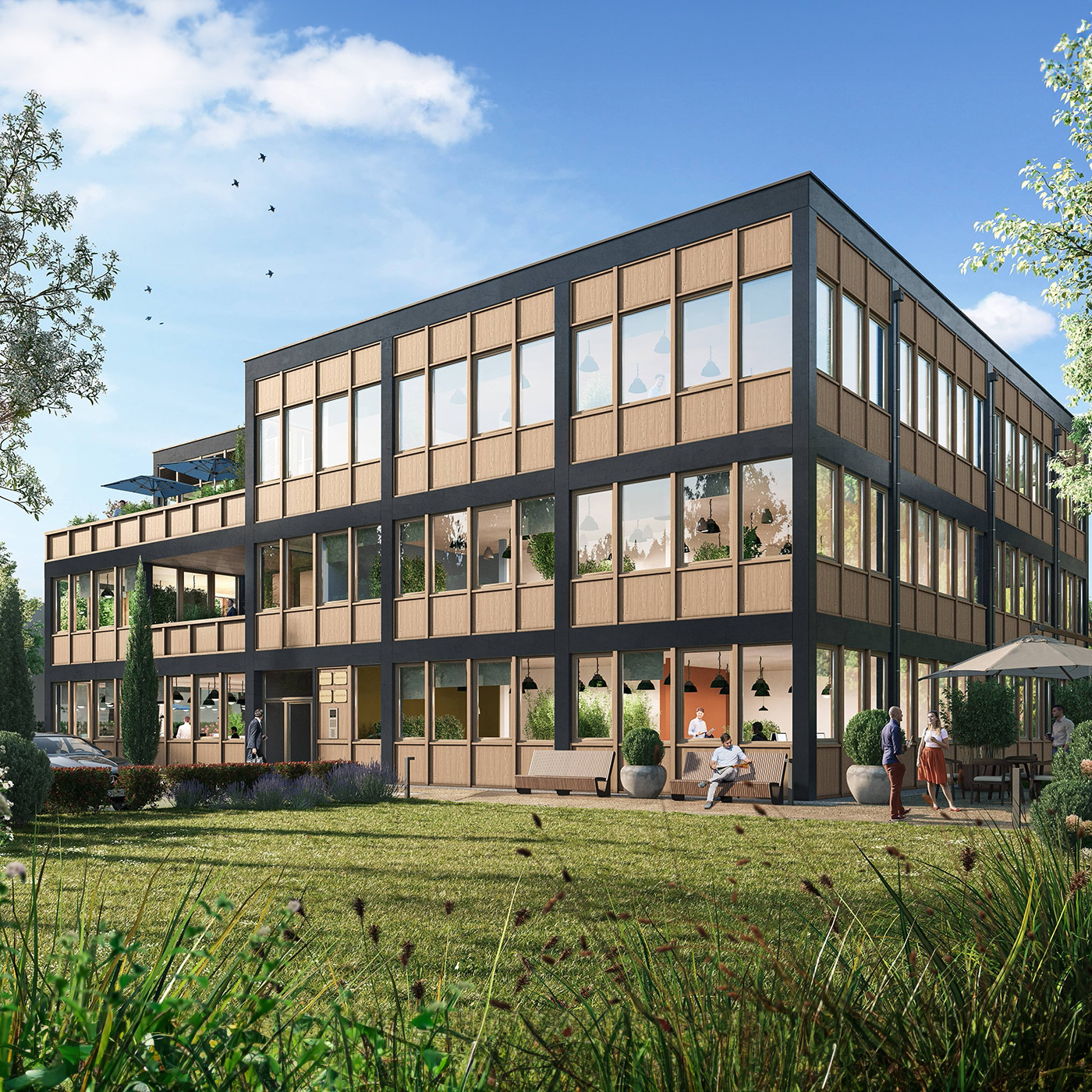 Acheter des bureaux à Lille - Perspective extérieure Immobilier d'entreprise par KIC